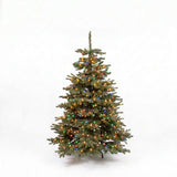 Realistic Nordmann Christmas Tree 150 cm + 100 multicolour LED lights