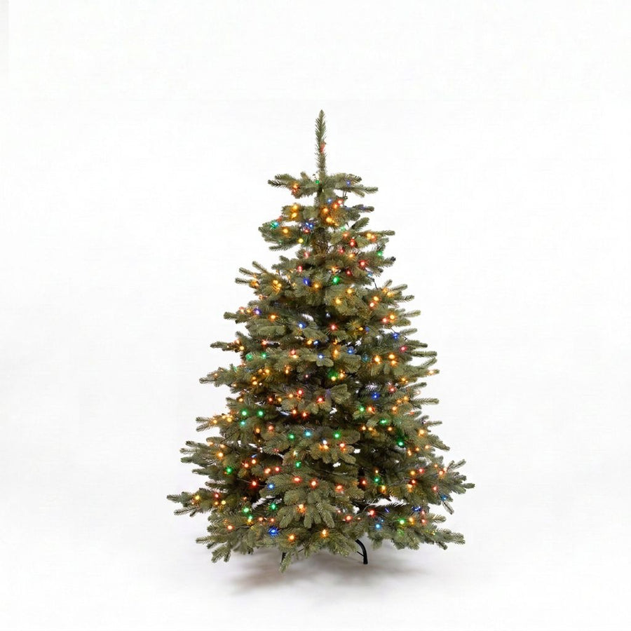 Realistic Nordmann Christmas Tree 150 cm + 100 multicolour LED lights