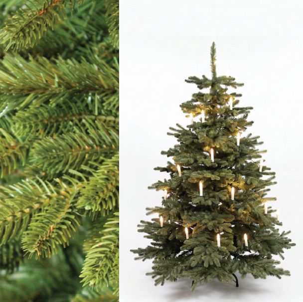 Real lifelike Christmas tree 150cm + free lights of choice